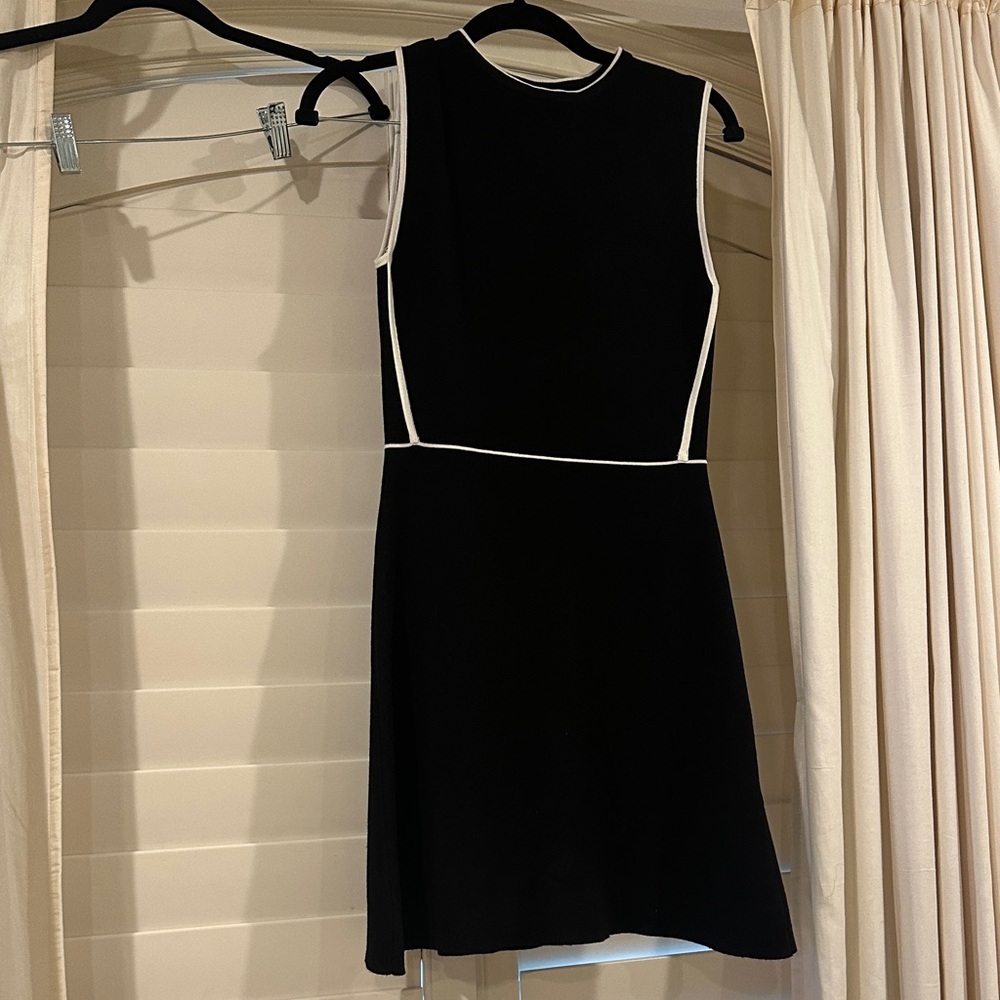 Zara Black and White Sleeveless Dress
